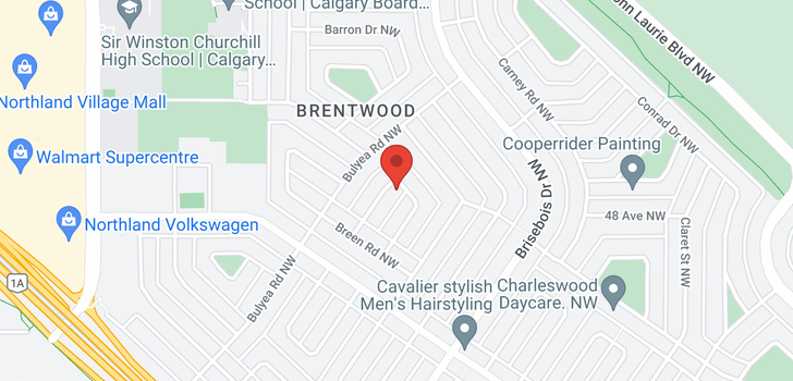 map of 3227 BREEN CR NW
